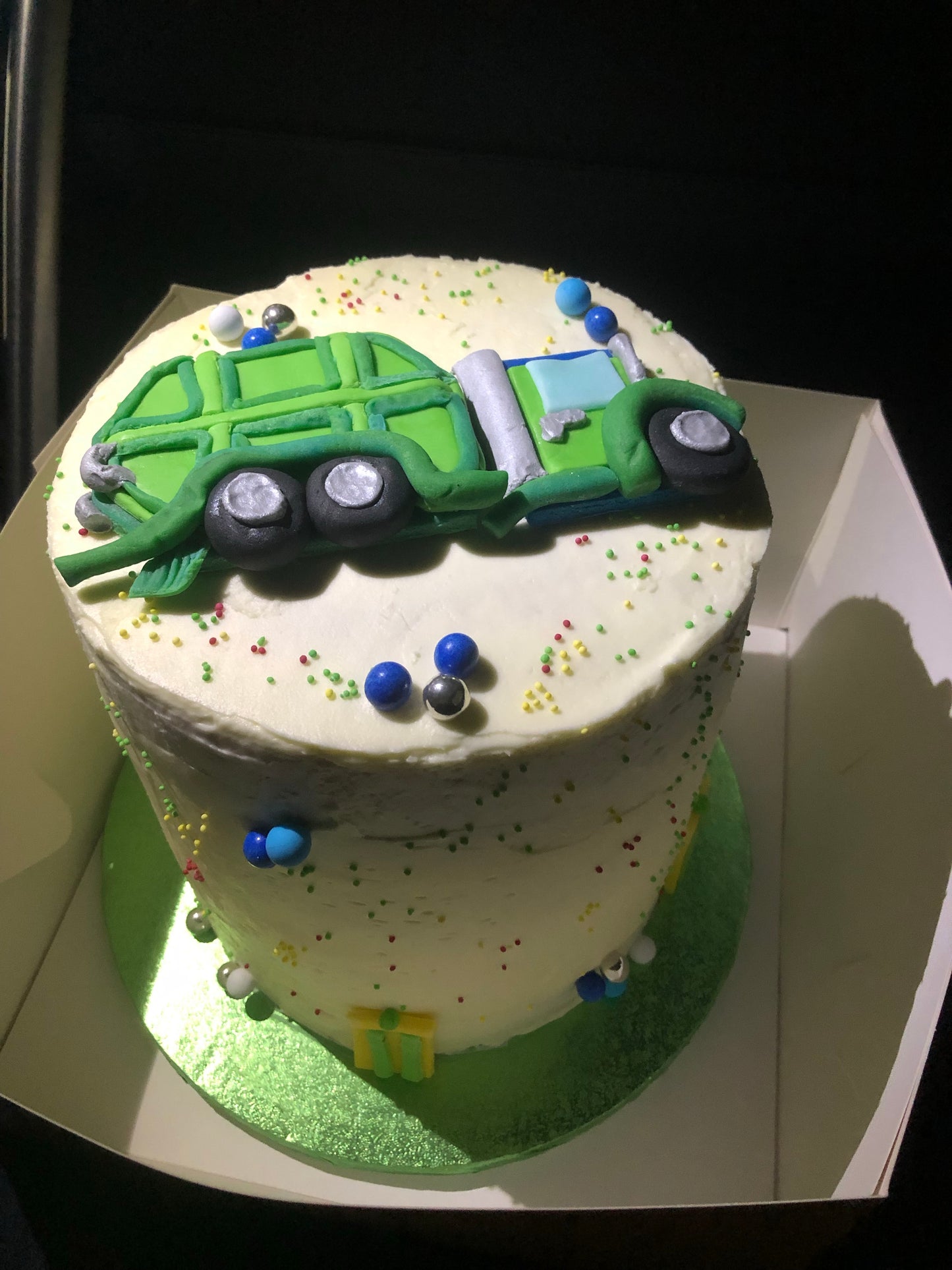 Recycle Truck Cake